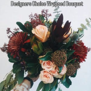 Designer Choice Christmas Wrapped Bouquet Flower Bouquet