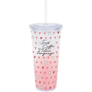 Love Language Tumbler Flower Bouquet