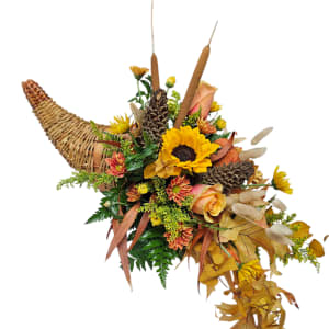 Cornucopia- Horn of Plenty Flower Bouquet