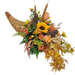 Cornucopia- Horn of Plenty Flower Bouquet