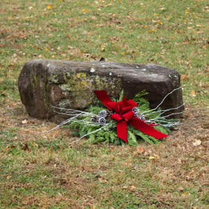 Holiday Grave Spray Flower Bouquet
