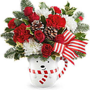 Teleflora's Send a Hug® Cozy Cub Wish Bouquet Flower Bouquet