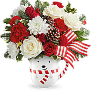 Teleflora's Send a Hug® Cozy Cub Wish Bouquet Flower Bouquet