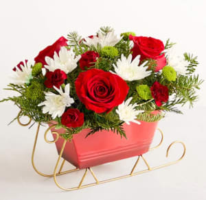 Dashing Through The Snow Flower Bouquet