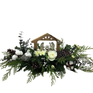 Christmas Nativity Centerpiece Flower Bouquet