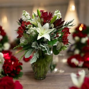 Christmas Upright Arrangement Flower Bouquet