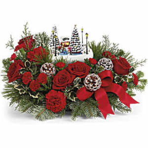 Thomas Kinkade's "Oh What Fun" Keepsake Arrangement Flower Bouquet