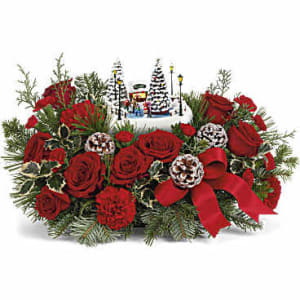 Thomas Kinkade's "Oh What Fun" Keepsake Arrangement Flower Bouquet