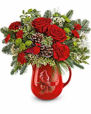 Teleflora's Festive Flight Flower Bouquet