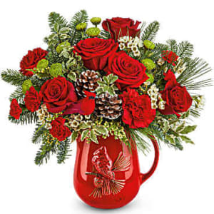 Teleflora's Festive Flight Flower Bouquet