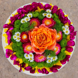 Celebration Bloom Cake Flower Bouquet