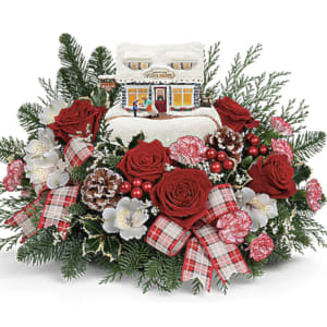 Thomas Kinkade's Festive Fudge Shoppe Bouquet Flower Bouquet