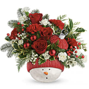 Snowman Ornament Bouquet Flower Bouquet