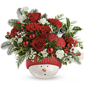 Snowman Ornament Bouquet Flower Bouquet