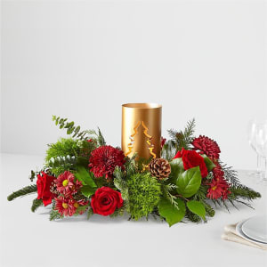 Toast the Season Centerpiece Flower Bouquet
