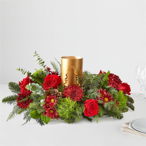 Toast the Season Centerpiece Flower Bouquet