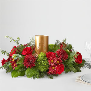 Toast the Season Centerpiece Flower Bouquet
