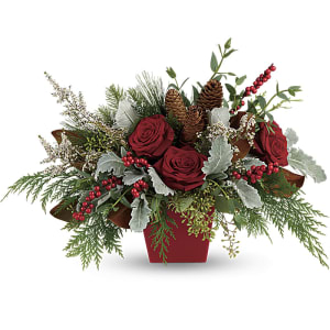 Winter Blooms Centerpiece Flower Bouquet