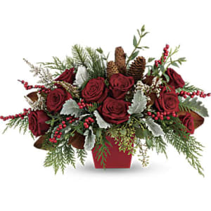 Winter Blooms Centerpiece Flower Bouquet