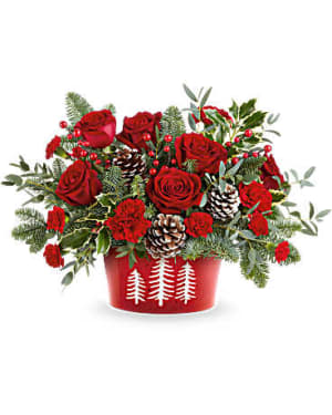 Teleflora's Winter Whimsy Centerpiece Flower Bouquet