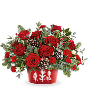Teleflora's Winter Whimsy Centerpiece Flower Bouquet