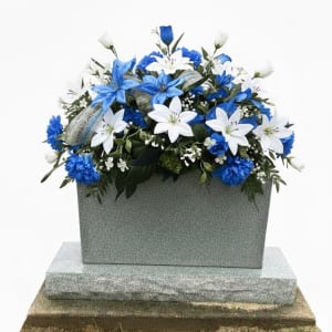 Holiday Cemetery Silk (Artificial) Headstone Spray