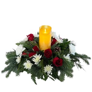 Season of Light Centerpiece Flower Bouquet