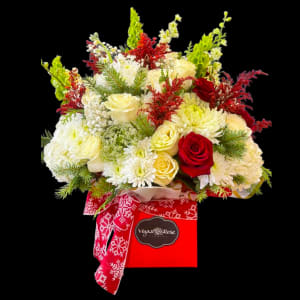 WHITE & MERRY IN ANY BOX Flower Bouquet