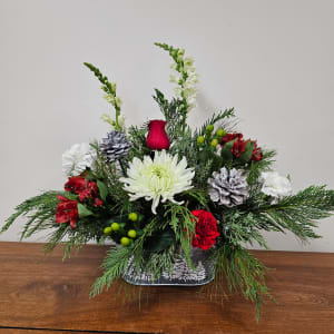 Snowy Pines Flower Bouquet