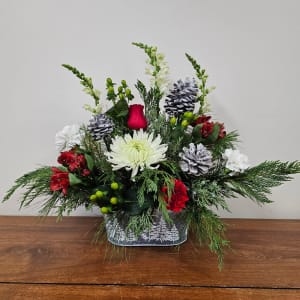 Snowy Pines Flower Bouquet