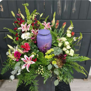 Living Garden Urn Surround Flower Bouquet