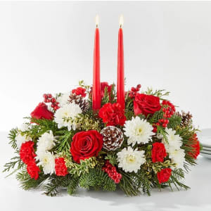 Holiday Soiree Centerpiece Flower Bouquet