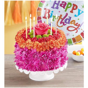 Birthday Wishes Flower Cake® Vibrant