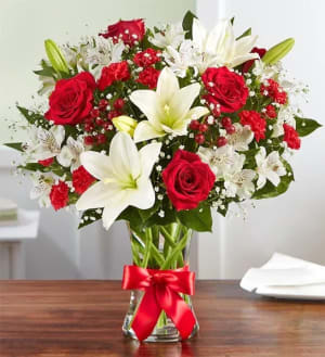 Fields Of Europe Christmas Flower Bouquet
