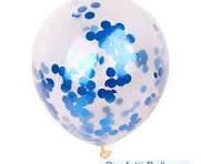 Clear Latex with Confetti Balloons Flower Bouquet
