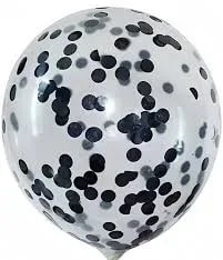 Clear Latex with Confetti Balloons Flower Bouquet