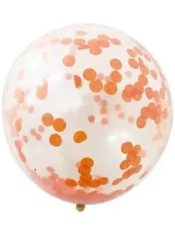 Clear Latex with Confetti Balloons Flower Bouquet