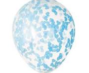 Clear Latex with Confetti Balloons Flower Bouquet