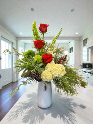 Winter Pine Flower Bouquet