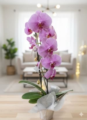 Blooming orchid EBF-130 Flower Bouquet