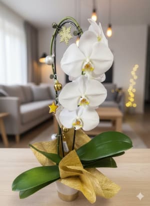 Blooming orchid EBF-130 Flower Bouquet