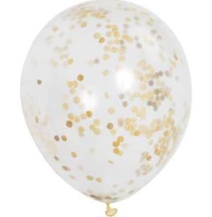 Clear Latex with Confetti Balloons Flower Bouquet