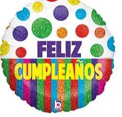 Feliz Cumpleanos Mylar Flower Bouquet