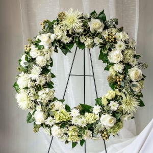 White Flower Funeral Set