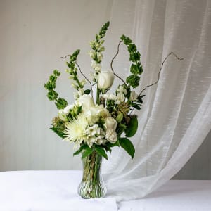 White Flower Funeral Set