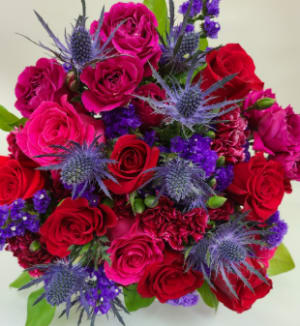 Designers Choice Romantic Vase Arrangement Flower Bouquet