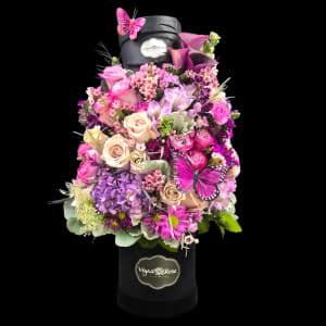 PURPLE BUTTERFLY Flower Bouquet