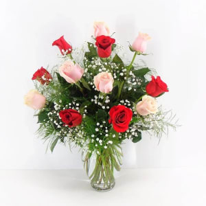 One Dozen Long Stem Roses Bouquet Flower Bouquet