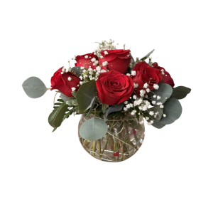 Modern Red Rose Bubble Flower Bouquet