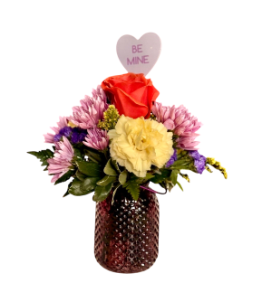 Happy Heart Valentine Flower Bouquet